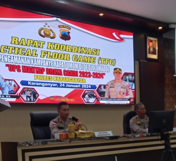 Rapat Koordinasi TFG Pengamanan Kampanye Rapat Umum di De Tjolomadu