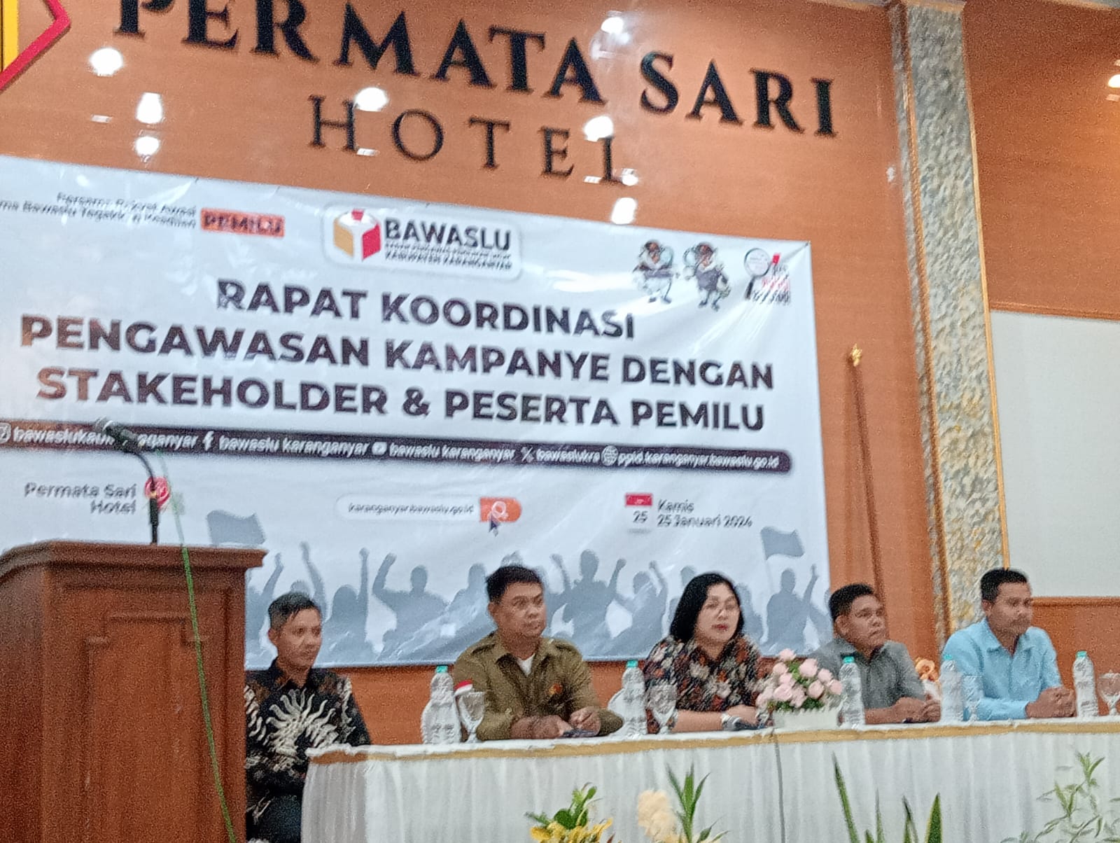 Rapat Koordinasi Pengawasan Kampanye dengan Stakeholder dan Peserta Pemilu Tahun 2024