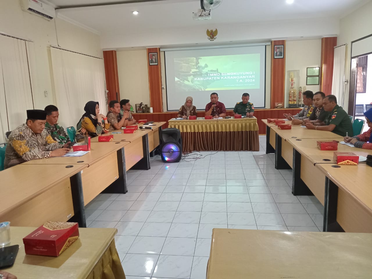 Rapat Koordinasi Persiapan TMMD Sengkuyung 1 Tahun 2024 Kabupaten Karanganyar