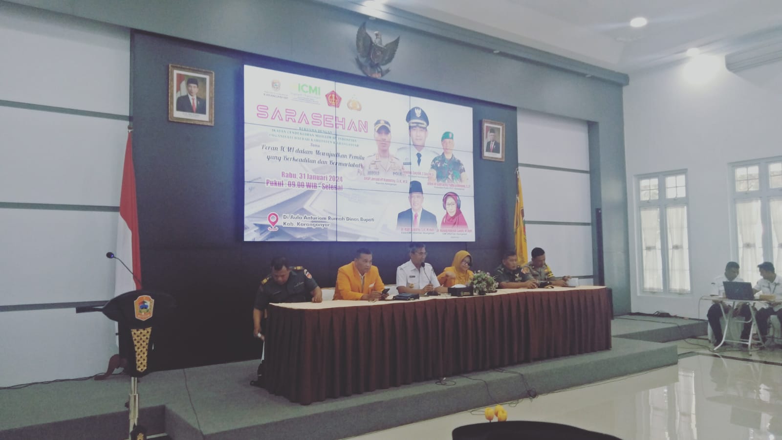Sarasehan Bersama ICMI Organisasi Daerah Kabupaten Karanganyar dengan Tema “Peran ICMI Dalam Mewujudkan Pemilu yang Berkeadilan dan Bermartabat”