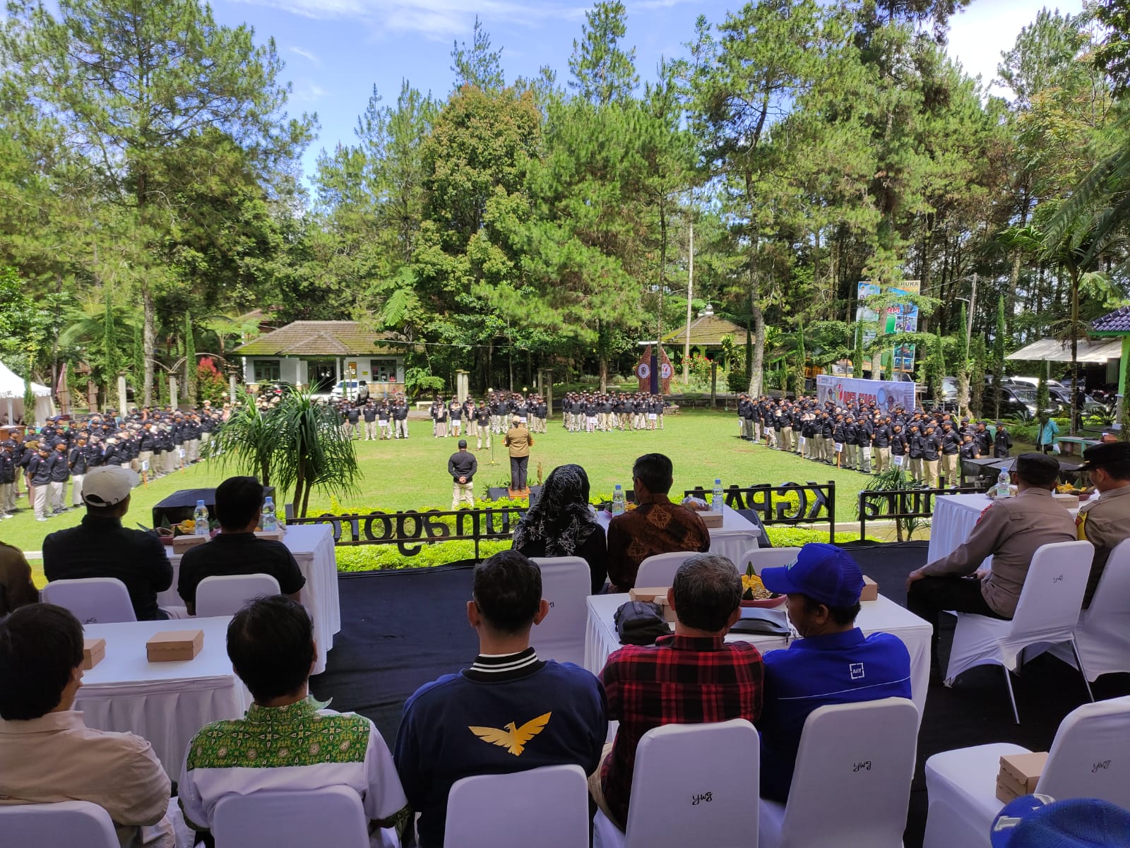 Apel Siaga pengawasan Pemilu 2024 yang dilaksanakan oleh Bawaslu Kabupaten Karanganyar
