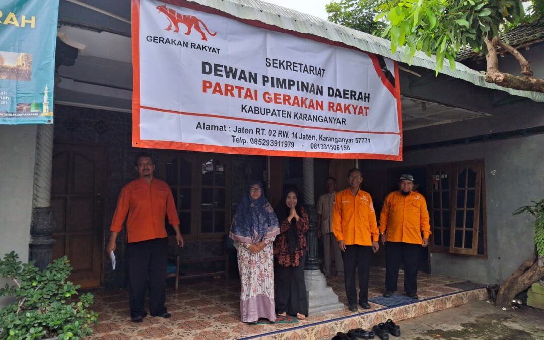 Kegiatan ceklist verifikasi faktual sekretariat Partai Gerakan Rakyat